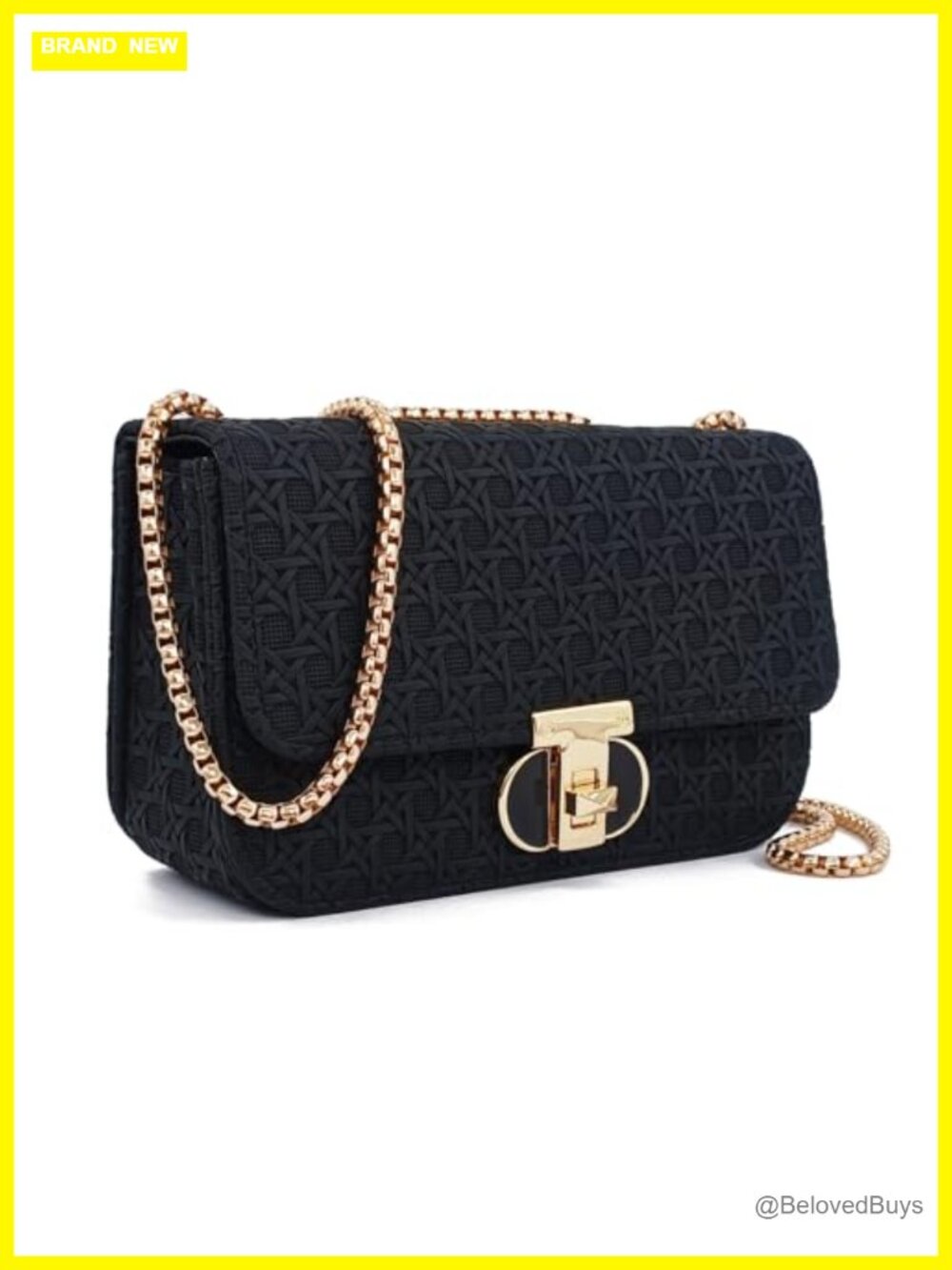 PU Leather Mini Shoulder Bag Convertible Chain Strap Handbag Purse